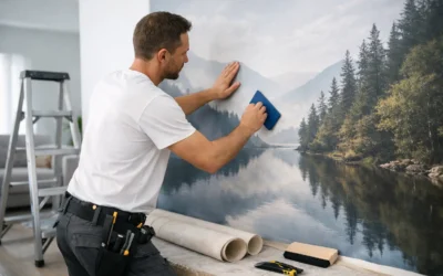 Fotobehang op maat plaatsen zonder zorgen