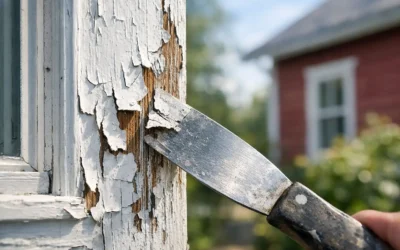 Waarom bladdert verf buiten?