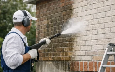 Buitenmuren reinigen voor schilderen zonder risico